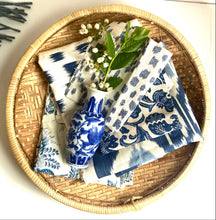 Load image into Gallery viewer, Chinoiserie Floral in Blue by Mark Sykes for Schumacher, 11x21 inches, lumbar, ready to ship