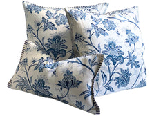 Load image into Gallery viewer, Chinoiserie Floral in Blue by Mark Sykes for Schumacher, 11x21 inches, lumbar, ready to ship