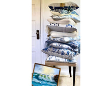 Load image into Gallery viewer, Chinoiserie Floral in Blue by Mark Sykes for Schumacher, 11x21 inches, lumbar, ready to ship