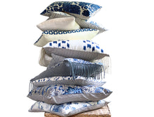 Load image into Gallery viewer, Chinoiserie Floral in Blue by Mark Sykes for Schumacher, 11x21 inches, lumbar, ready to ship
