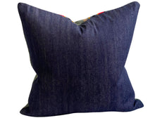 Load image into Gallery viewer, Yakama Wool Pillow Cover, 22x22 inches, Made in Oregon, striped wool, upcycled, reclaimed, mill ends, euro sham, ready to ship