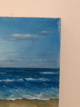 Load image into Gallery viewer, VINTAGE BEACH SCENE PAINTING