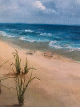 Load image into Gallery viewer, VINTAGE BEACH SCENE PAINTING