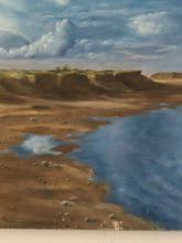 Load image into Gallery viewer, VINTAGE BEACH SCENE PAINTING, LOW TIDE