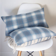 Load image into Gallery viewer, BLUE AND GREY WOOL LUMBAR
