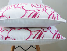 Load image into Gallery viewer, PINK BUNNY HUTCH PILLOW COVER