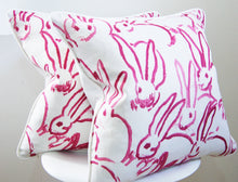 Load image into Gallery viewer, PINK BUNNY HUTCH PILLOW COVER