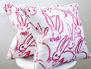 PINK BUNNY HUTCH PILLOW COVER
