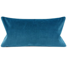 Load image into Gallery viewer, CYAN VELVET PILLOW COVER