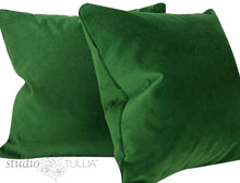 Load image into Gallery viewer, EMERALD VELVET PILLOW COVER