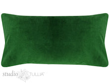 Load image into Gallery viewer, EMERALD VELVET PILLOW COVER