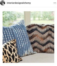 Load image into Gallery viewer, Leopard Velvet Pillow, Decorative Pillow Cover, 17,  19,  20, 22, 24 inch, animal print, jamil natural, ready to ship