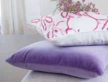 Load image into Gallery viewer, Bunny Hutch in Pink, Hunt Slonem, Lumbar pillow cover, 11X17 inches, Lee Jofa, Studio Tullia, ready tp ship