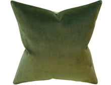 Load image into Gallery viewer, Quick Ship, Jade Velvet, Khaki, Pillow Cover, 20x20 inches, ready to ship, Studio Tullia