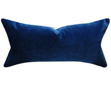 Load image into Gallery viewer, BLUE PLAID LUMBAR PILLOW COVER