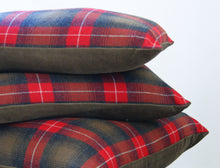 Load image into Gallery viewer, PLAID WOOL PILLOW COVER 13X9