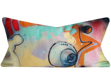 Load image into Gallery viewer, Pierre Frey Pillow Cover - graffiti - eighty thirty - Toxic - protest - abstract - decorative pillow cover - Lumbar