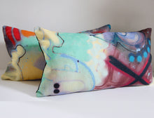 Load image into Gallery viewer, Pierre Frey Pillow Cover - graffiti - eighty thirty - Toxic - protest - abstract - decorative pillow cover - Lumbar