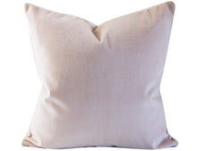 Load image into Gallery viewer, Light Pink Velvet Pillow Cover, rosewater, designer Pillow Cover, decorative pillow cover, ready to ship