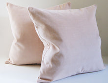Load image into Gallery viewer, Light Pink Velvet Pillow Cover, rosewater, designer Pillow Cover, decorative pillow cover, ready to ship
