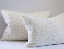 Load image into Gallery viewer, Lamb's Wool, Faux Wool, Sheep's wool, faux fur, 13x19 inches, Pillow Cover, decorative pillow cover, Studio Tullia, ready to ship