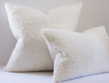 Load image into Gallery viewer, Lamb's Wool, Faux Wool, Sheep's wool, faux fur, 13x19 inches, Pillow Cover, decorative pillow cover, Studio Tullia, ready to ship
