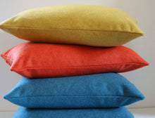 Load image into Gallery viewer, Orange Pillow Cover, Wool, Persimmon, Lumbar Pillow Cover, decorative pillow cover, 11x17