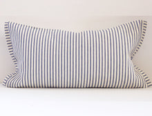 Load image into Gallery viewer, Les Touches, Embroidered, Canton Blue, various lumbar sizes,Lumbar, Pillow Cover, Studio Tullia, made to order