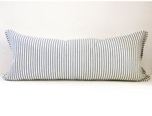 Load image into Gallery viewer, Hunt Slonem Bunny Hutch Blue, Pillow Cover Lumbar, decorative pillow cover, 12x27 inches, made to order