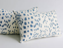 Load image into Gallery viewer, Les Touches Pillow Cover, 11X17 inches, Brunschwig and Fils, Blue and white, animal print, studio tullia, ready to ship
