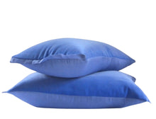 Load image into Gallery viewer, Periwinkle Blue, Decorative pillow cover, Velvet Pillow Cover, cotton velvet, ready to ship