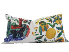 Load image into Gallery viewer, Citrus Garden, Primary, Lumbar, Josef Frank, 13X26 inches, Schumacher Pillow Cover, Studio Tullia, ready to ship
