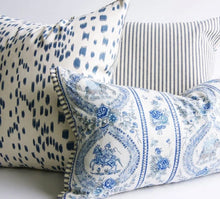 Load image into Gallery viewer, Blue & White Citrus Garden,  swatches available, fabric samples, curated by Suzanne for Studio Tullia