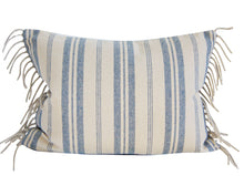 Load image into Gallery viewer, BLUE AND GREY WOOL PILLOW COVER