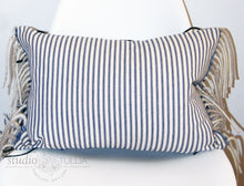 Load image into Gallery viewer, BLUE STRIPE WOOL LUMBAR