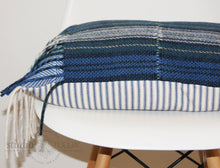 Load image into Gallery viewer, BLUE STRIPE WOOL LUMBAR