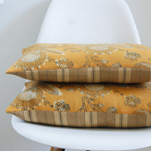 Load image into Gallery viewer, SAFFRON FLORAL PILLOW COVER