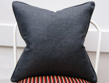 Load image into Gallery viewer, STRIPED SILK, ASIAN TEXTILE,   PILLOW COVER, 17x17 inches