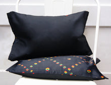 Load image into Gallery viewer, BLACK SILK PILLOW COVER