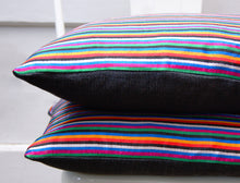 Load image into Gallery viewer, STRIPED SILK LUMBAR PILLOW COVER