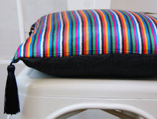 Load image into Gallery viewer, STRIPED SILK PILLOW COVER 15 INCH