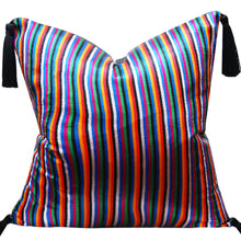 Load image into Gallery viewer, STRIPED SILK PILLOW COVER 15 INCH