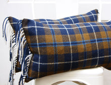 Load image into Gallery viewer, PLAID WOOL PILLOW COVER, 16x26 inches, ready to ship