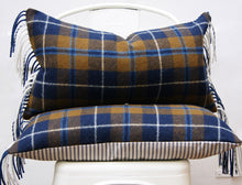 Load image into Gallery viewer, PLAID WOOL PILLOW COVER, 16x26 inches, ready to ship