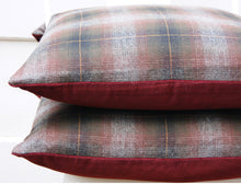 Load image into Gallery viewer, Plaid Wool Pillow Cover