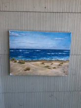 Load image into Gallery viewer, VINTAGE BEACH SCENE PAINTING