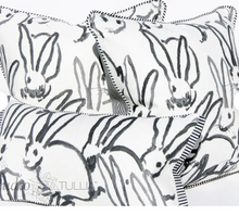 Load image into Gallery viewer, BUNNY HUTCH LUMBAR PILLOW COVER, BLACK