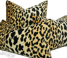 Load image into Gallery viewer, Leopard Print Pillow Cover, custom sizes, made to order