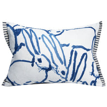 Load image into Gallery viewer, BUNNY HUTCH BLUE,  HUNT SLONEM, ACCENT PILLOW COVER
