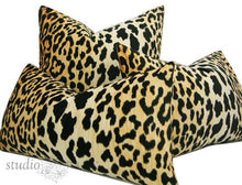 Load image into Gallery viewer, Leopard Pillow Cover - Animal Print - Decorative Pillow Cover - Jamil Natural - 19x19 inches - ready to ship